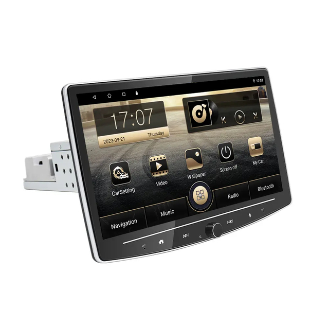 Abnehmbarer Touchscreen 10.1 „Android-Radios, Auto-Multimedia-Player mit GPS, 1 Din-Auto-Video-Player